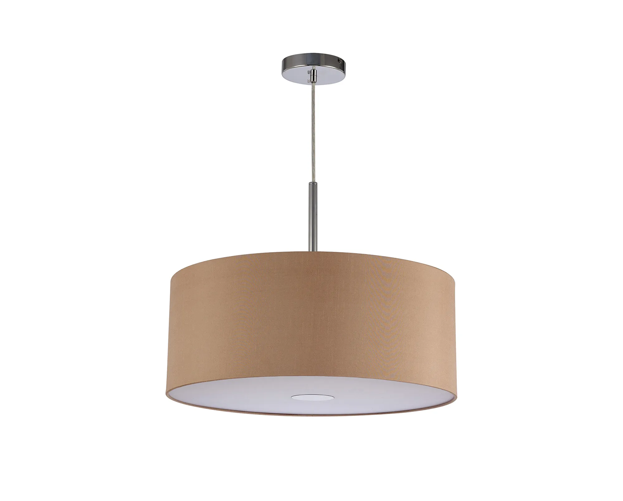 Baymont 50cm Pendant 1 Light Polished Chrome, Antique Gold/Ruby, Frosted Diffuser DK0148  Deco Baymont CH AG